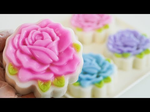 Видео: Желе из Лунного пирога с красивой розой ❤ (Beautiful Rose Mooncake Jelly)