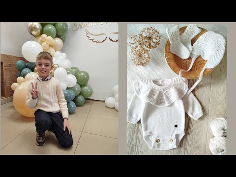 Видео: Як в'язала джемпер/Дитячі  шапочки/Святковий комплект