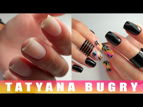 Видео: Коррекция Ногтей / ПРОСТОЙ Дизайн Акварельными Каплями / Татьяна Бугрий