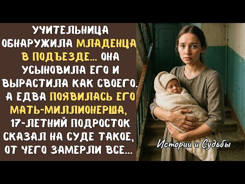 Видео: УЧИТЕЛЬНИЦА обнаружила брошенного МЛАДЕНЦА в подъезде… Она вырастила как родного, а через 17 лет...