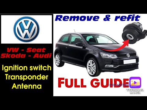 Видео: Замена цилиндра замка зажигания VW SEAT Skoda Audi + антенны транспондера (катушки)