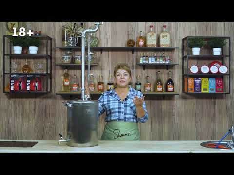 Видео: Обзор самогонного аппарата Источник ПервачОК или чача из винограда Лидия на бражной колонне с УО