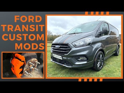 Видео: КАСТОМНЫЕ МОДИФИКАЦИИ ДЛЯ FORD TRANSIT! - Модификации фургона - оранжевые тормозные суппорты, спо...