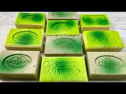 Видео: ASMR soap cutting * Painted soap * Satisfying video * Soap crunch * Резка крашенного мыла АСМР