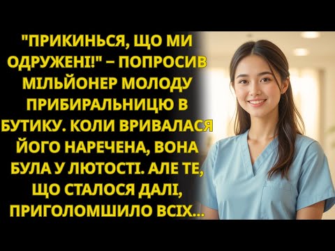 Видео: Прибиральниця мила підлогу, коли незнайомець прошепотів: "Прикинься моєю дружиною!"