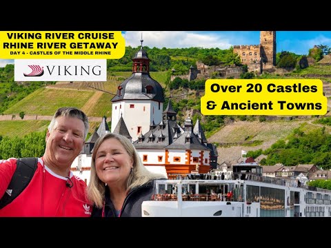 Видео: Речной круиз «Викинг» из Амстердама в Базель — Рейн, день 4 — Замки Среднего Рейна, Германия