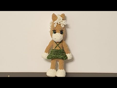 Видео: Лошадка вязаная крючком мастер класс.