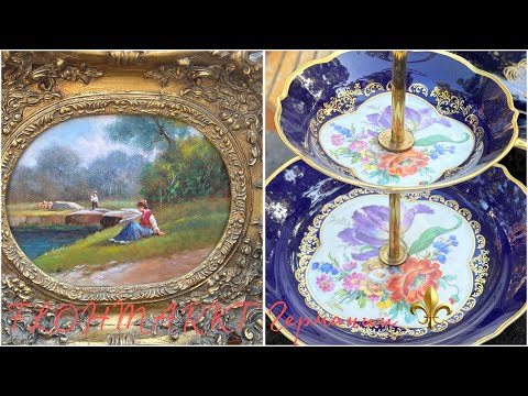 Видео: Самый АтМоСферНЫй Flohmarkt!⚜️ХРУСТАЛЬ накладной! ФАРФОР с ручной росписью! ЖИВОПИСЬ!