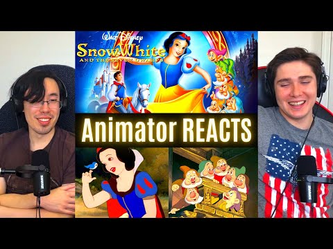 Видео: РЕАКЦИЯ на *Белоснежку и семь гномов* ЭТО КУЛЬТОВО!! (Смотрю впервые) Реакция аниматора