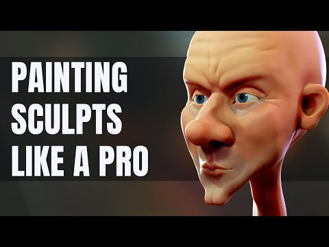Видео: Раскрашивайте скульптуры как профессионал в Blender