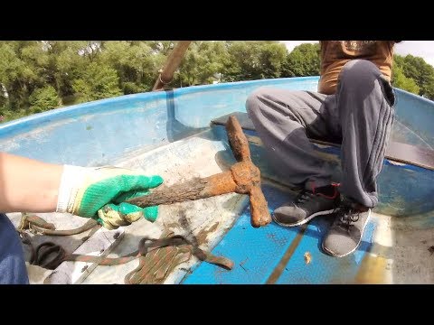 Видео: На лодке поиск на поисковый магнит