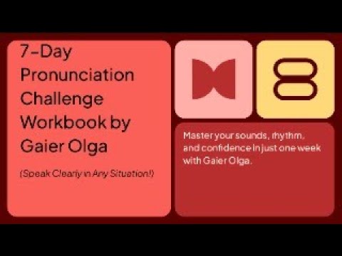 Видео: 2 DAY_7-DAYS PRONUNCIATION WORKBOOK by GAIER OLGA #английскийдляначинающихвзрослых #английский