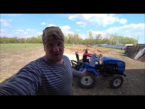 Видео: Русич Т-15 , работа с почвофрезой