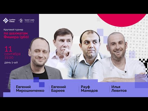 Видео: Р.Мамедов, Е.Бареев, Е.Мирошниченко и И.Левитов комментируют турнир Сент-Луиса по шахматам Фишера!