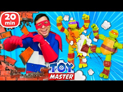 Видео: Той Мастер разрушает стену и становится АВТОБОТОМ! Видео игрушки для мальчиков и роботы трансформеры