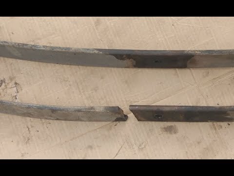 Видео: Газель - сломалась передняя рессора.Замена нижнего листа передней рессоры.