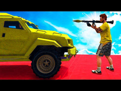 Видео: РАКЕТНАЯ ОБОРОНА ПРОТИВ БРОНИРОВАННЫХ МАШИН! (GTA 5 Смешные моменты)