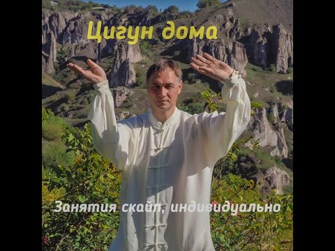 Видео: Тайцзицюань, Цигун дома. Упр 4. Вращение плечами.