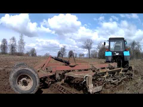 Видео: Культивация целинного поля АКШ-3,6 + МТЗ 82.1