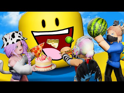 Видео: КОРМИ НУБА, ПОКА ОН НЕ ЛОПНЕТ! Roblox feed the noob like crazy