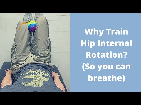 Видео: Зачем тренировать внутреннюю ротацию левого бедра? (Чтобы можно было ДЫШАТЬ диафрагмально).