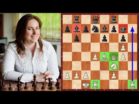 Видео: КРАСИВАЯ АТАКА Юдит Полгар! Шахматы