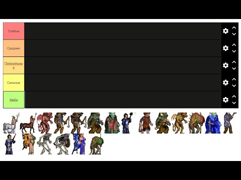 Видео: Распределение существ 1 уровня | Tier 1 creatures Tier List