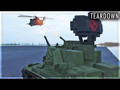 Видео: ПВО С ИСКУСТВЕННЫМ ИНТЕЛЛЕКТОМ УНИЧТОЖАЕТ МОИ ВЕРТОЛЁТЫ И САМОЛЁТЫ В TEARDOWN