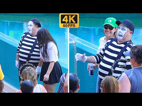 Видео: Мим Том заставит вас много смеяться в этом шоу! 😂🤣 #tomthemime #seaworldmime #seaworldorlando