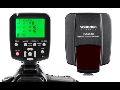 Видео: Синхронизатор Yongnuo YN560 TX и вспышка Yongnuo YN560-III (работает с Sony A7). Первый взгляд