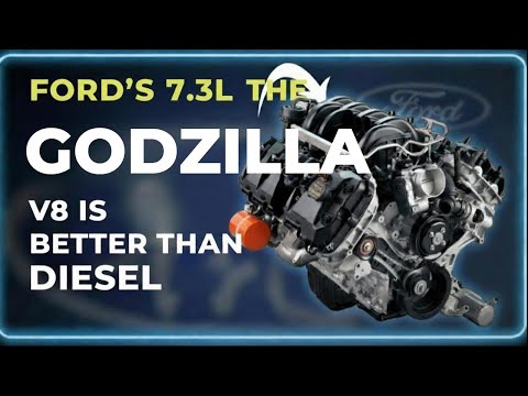 Видео: 7,3-литровый Godzilla V8 от Ford лучше дизельного двигателя: бензиновый двигатель, который измени...
