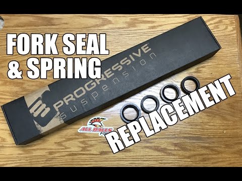 Видео: Замена вилочного уплотнения/пружины вилки VTX 1300