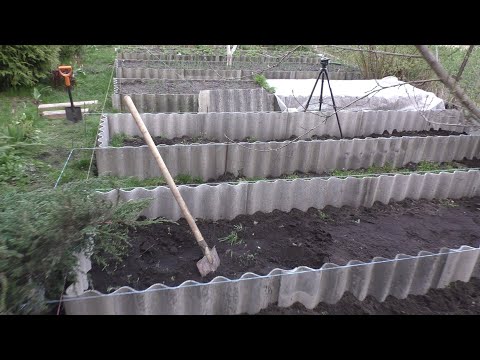 Видео: Красивые и аккуратные грядки из шифера