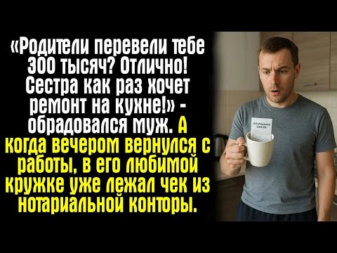 Видео: «Родители перевели тебе 300 тысяч？ Отлично! Сестра как раз хочет ремонт на кухне!» — обрадовался