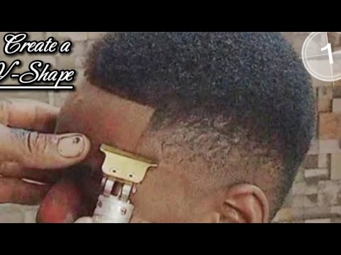 Видео: Как создать V-образный дроп-фейд: техника затылочной кости