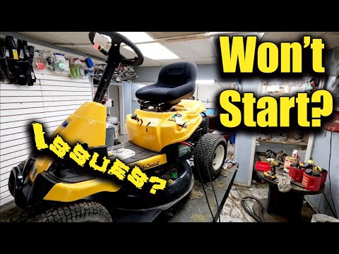 Видео: 30-дюймовая газонокосилка вращается, но не заводится. Как починить газонокосилку Cub Cadet CC30 M...