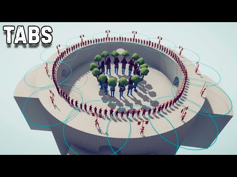 Видео: Здоровяки и сильные юниты против лучников на Арене! Totally Accurate Battle Simulator