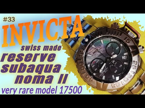 Видео: INVICTA Reserve Subaqua Noma II 17500 Swiss Made, а также все остальные Noma: I, III, IV, V, VI, VII