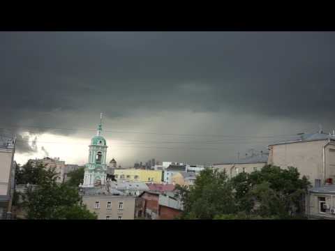 Видео: Гроза в Москве 30.06.2017