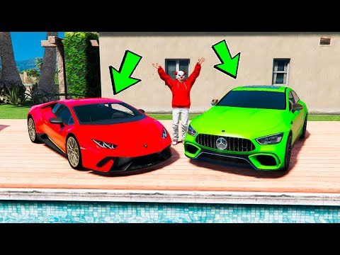 Видео: ОФИГЕТЬ! УГНАЛ ЗА 180 СЕКУНД СРАЗУ ДВЕ ЧИТ ТАЧКИ. MERCEDES И LAMBORGHINI. БИТВА ВОРОВ В ГТА 5!