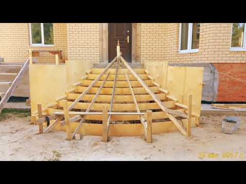 Видео: Монолитные радиусные ступени