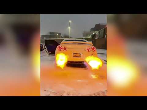 Видео: Nissan GTR Flames Compilation Drift. Exhaust. Звук выхлопа, огонь из труб. Ниссан гтр. #GTR35