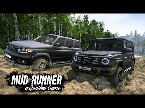 Видео: БИТВА ВНЕДОРОЖНИКОВ! УАЗ ПАТРИОТ ПРОТИВ ГЕЛИКА НА БЕЗДОРОЖЬЕ! SpinTires: Mudrunner