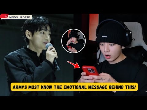 Видео: 😢 Чонгук этого не ожидал! Тэхён оставил трогательное сообщение после прямой трансляции!