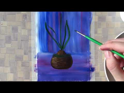 Видео: Гиацинт. Правополушарное рисование