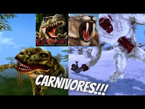 Видео: Быть убитым всем в Carnivores Dinosaur Hunter/Ice Age