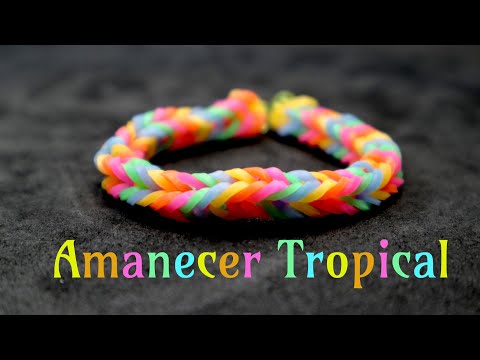 Видео: Как сделать браслет из резинок "Тропический Рассвет" легко 🌴 | DIY-урок | #ручнаяработа #рыбийхвост