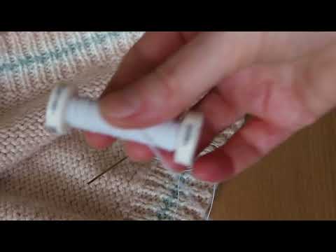Видео: Починить ослабленную резинку на свитере