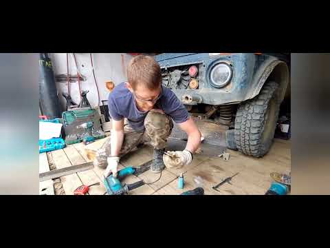 Видео: Установка лебедки в штатный бампер Нивы.