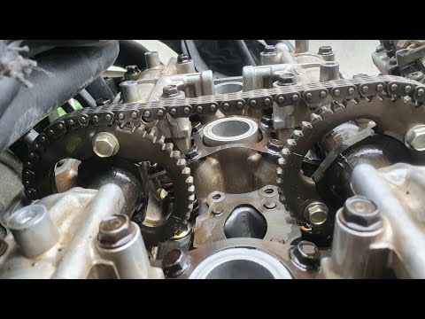 Видео: замена цепи ГРМ HONDA CBR1000f 1990
